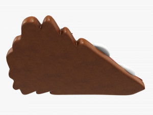 Christmas cookie fir tree 01 3D Модель