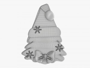 Christmas cookie fir tree 01 3D Модель