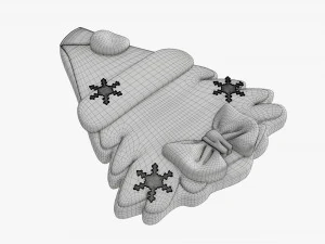 Christmas cookie fir tree 01 3D Model