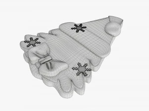 Christmas cookie fir tree 01 3D Model