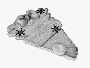 Christmas cookie fir tree 01 3D Модель