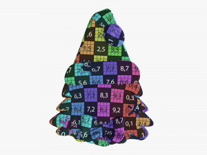 Christmas cookie fir tree 01 3D Модель