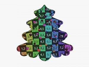 Christmas cookie fir tree 02 Modèle 3D