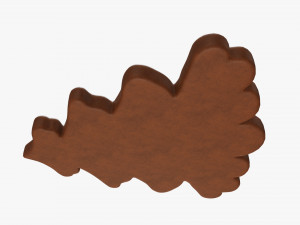 Christmas cookie fir tree 03 3D Model