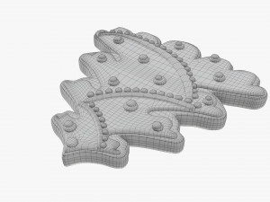 Christmas cookie fir tree 03 3D Model
