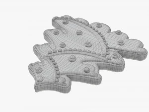Christmas cookie fir tree 03 3D Model