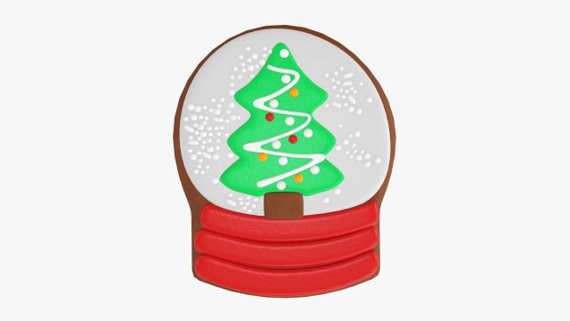 Christmas cookie fir tree 04 Modelo 3D .c4d .max .obj .3ds .fbx .stl .blend 