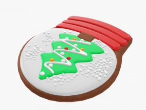 Christmas cookie fir tree 04 Modelo 3D