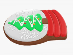 Abeto de galletas navide&ntilde;as 04 Modelo 3D