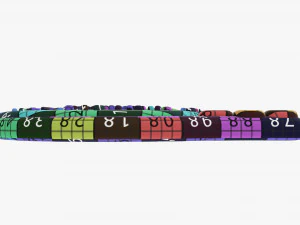 Abeto de galletas navide&ntilde;as 04 Modelo 3D