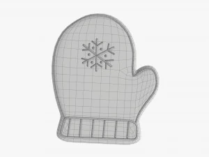 Christmas cookie glove 3D Model