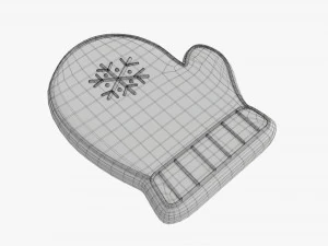 Christmas cookie glove 3D Model