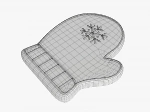 Christmas cookie glove 3D Model