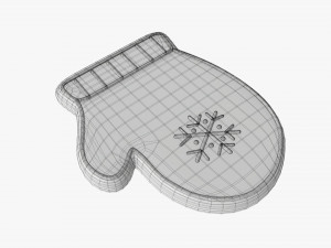 Christmas cookie glove 3D मॉडल