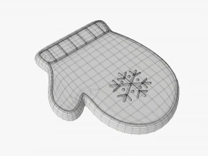 Christmas cookie glove 3D Model