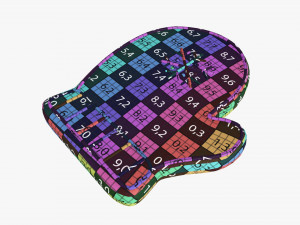 Christmas cookie glove 3D मॉडल