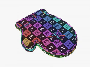 Christmas cookie glove 3D Model