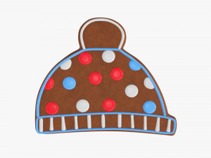 Christmas cookie hat 3D Model