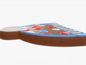 sombrero de galleta navide&ntilde;a Modelo 3D