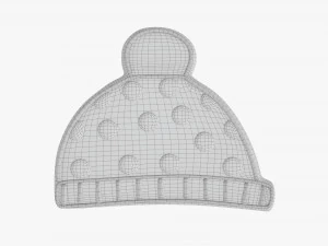 sombrero de galleta navide&ntilde;a Modelo 3D