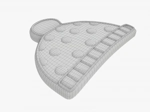 sombrero de galleta navide&ntilde;a Modelo 3D