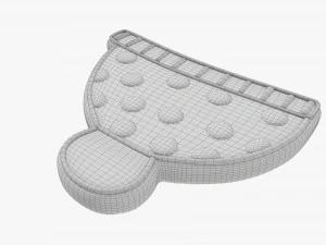 sombrero de galleta navide&ntilde;a Modelo 3D