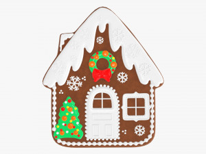 Christmas cookie house 3D Model