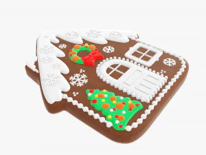 Christmas cookie house 3D Model