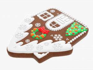 Christmas cookie house Modelo 3D