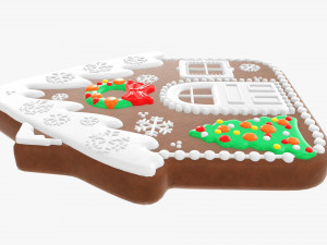 Christmas cookie house Modelo 3D