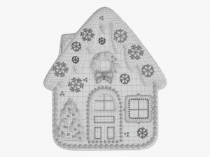 Christmas cookie house Modelo 3D