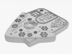 Christmas cookie house Modelo 3D