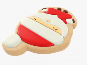 Christmas cookie Santa Claus Modelo 3D
