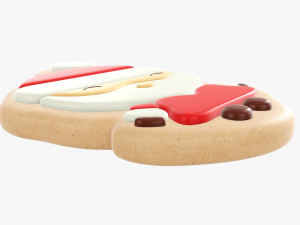 Christmas cookie Santa Claus Modelo 3D
