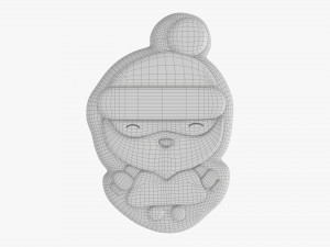 Christmas cookie Santa Claus Modelo 3D