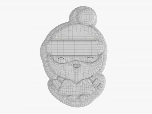 Christmas cookie Santa Claus 3D Model