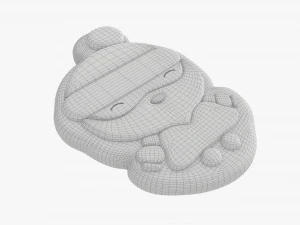 Christmas cookie Santa Claus 3D Model