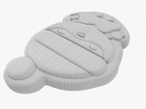 Christmas cookie Santa Claus Modelo 3D