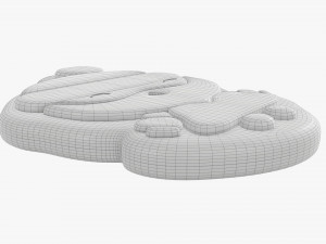 Christmas cookie Santa Claus Modelo 3D