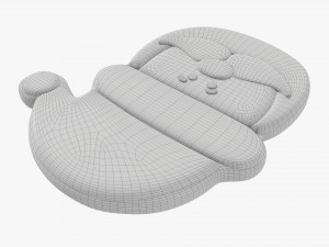 Christmas cookie Santa Claus head 3Dモデル