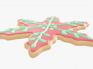 Christmas cookie snowflake Modelo 3D