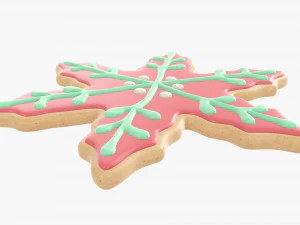 Christmas cookie snowflake 3D Model