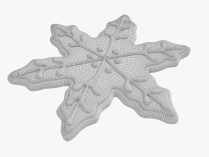 Christmas cookie snowflake 3D Model