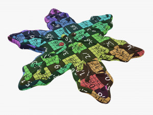 Christmas cookie snowflake Modelo 3D