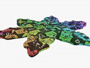 Christmas cookie snowflake Modelo 3D