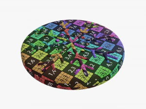 Christmas cookie snowflake 02 3D Model