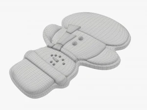 Christmas cookie snowman 3D Model