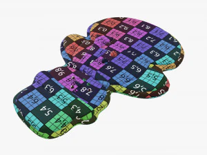 Christmas cookie snowman 3D Model