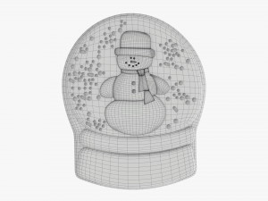 Christmas cookie snowman 3 Modelo 3D