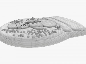 Christmas cookie snowman 3 Modelo 3D